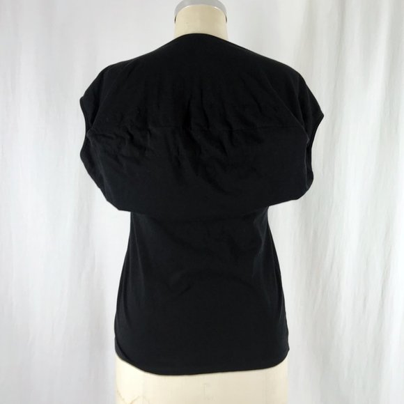 Alexander McQueen Green Lips Black T-Shirt Top - Picture 4 of 9